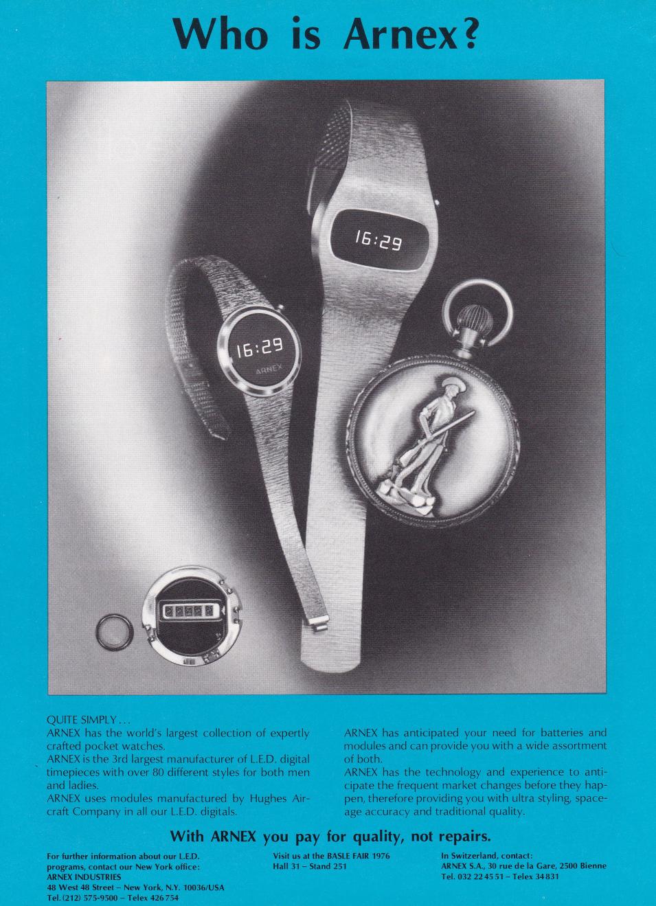 arnex watch company